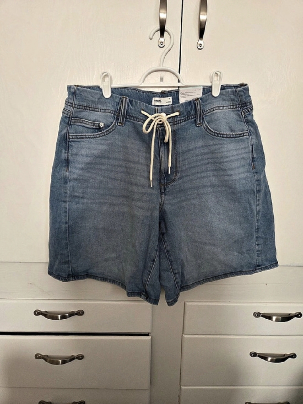 SONOMA Denim Jean Bermuda Shorts in Blue Size 16 NWT